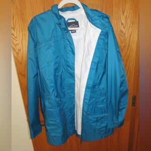 Eddie Bauer Blue Rain Jacket